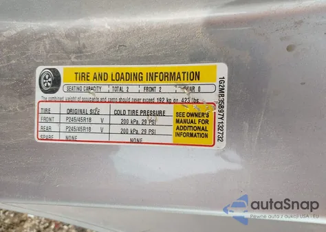 2007 Pontiac Solstice z USA, uszkodzony, nr VIN 1G2MB35B97Y132732